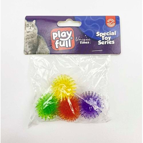PF-4057-Playfull Plastik Top Kedi Oyuncağı 3,5 Cm