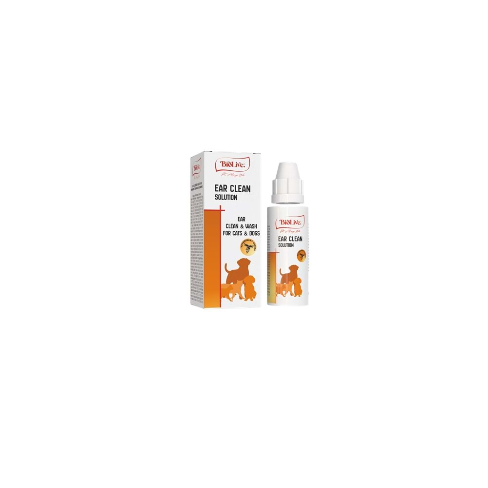 Biolive Ear Clean Kedi KulakTemizleme Solisyonu 50ml