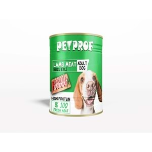 PET PROF KUZU ETLİ YETİŞKİN KÖPEK KONSERVE 400 GR