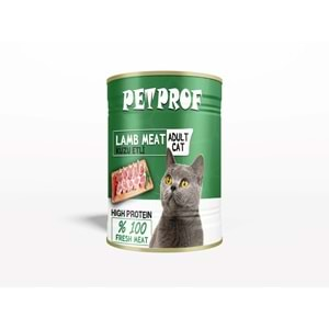 PET PROF KUZU ETLİ YETİŞKİN KEDİ KONSERVE 400 GR