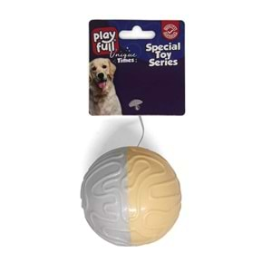 PF-4013-Playfull Öten Tırtıklı Plastik Top Köpek Oyuncağı 6 Cm 45 Gr