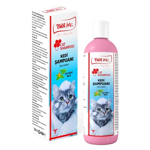 Biolive Çay Ağacı Özlü Kedi Şampuanı 200ml