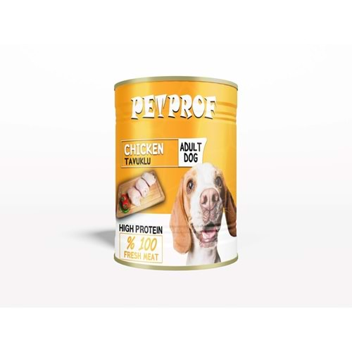 PET PROF TAVUK ETLİ YETİŞKİN KÖPEK KONSERVE 400 GR