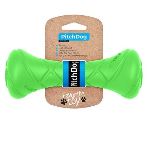 62395-PitchDog - Game barbell d 7 lime green