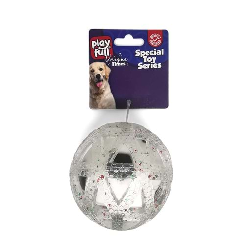 PF-4018-Playfull Plastik Top Köpek Oyuncağı 7,5 Cm