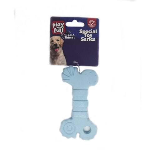 PF-4031-Playfull Kemik Şeklinde Plastik Köpek Oyuncağı 10x5.5 Cm